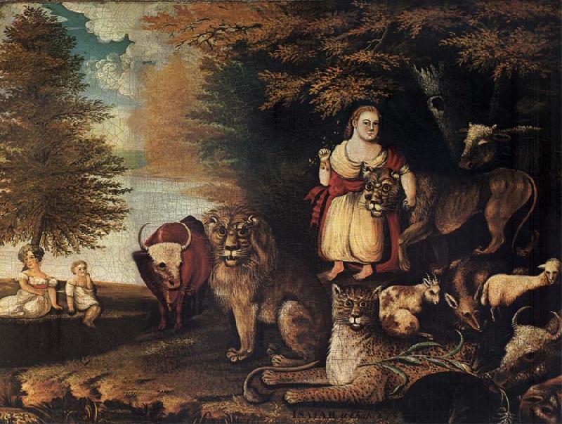 Edward Hicks Peaceable Kingdom oil painting picture